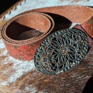 Fancy leather belt